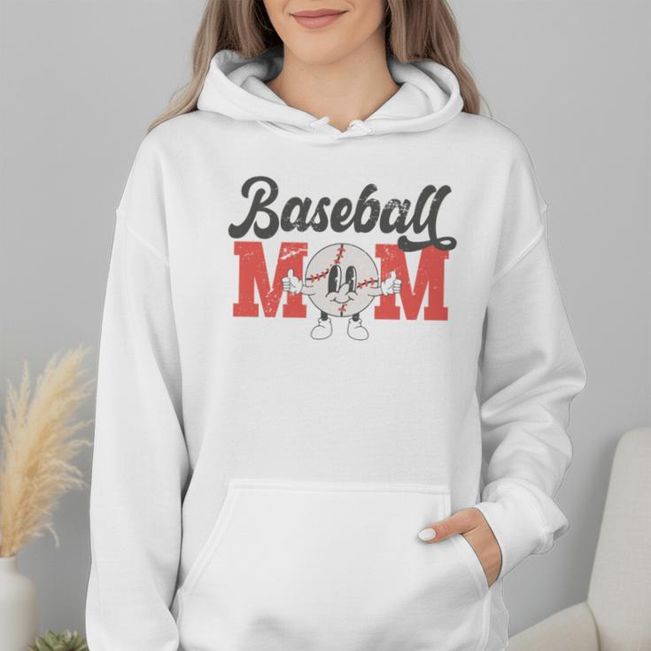 Baseball Mom Retro Distressed Baseball Family Matching Wmen Hoodie Baseball Mom Retro Distressed Baseball Family Matching Wmen Hoodie