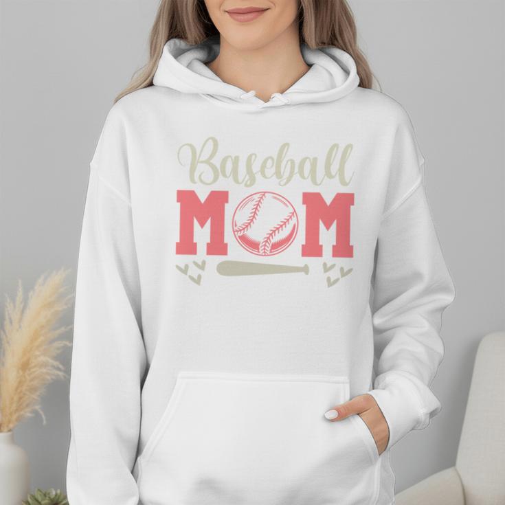 Baseball Mom Baseball Season Sports Mom Baseball Mama Wmen Hoodie