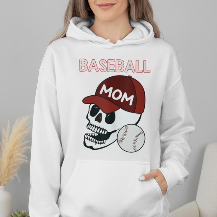 Baseball Mom Skull Sports Skeleton Wmen Hoodie Baseball Mom Skull Sports Skeleton Wmen Hoodie