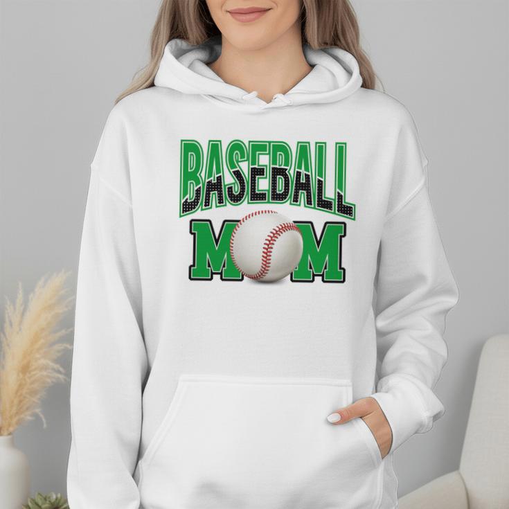 Baseball Mom Sports Green Wmen Hoodie Baseball Mom Sports Green Wmen Hoodie