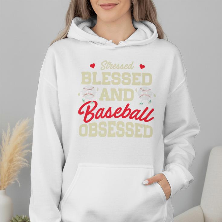 Baseball Mom Stressed Blessed And Baseball Obsessed Premium Wmen Hoodie Baseball Mom Stressed Blessed And Baseball Obsessed Premium Wmen Hoodie