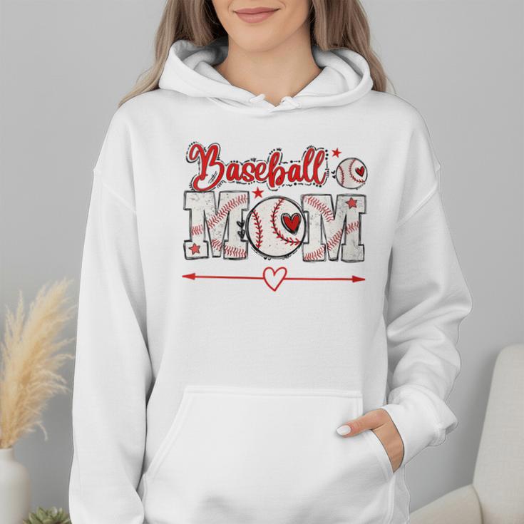 Baseball Mom T-Ball Moms Ball Player Moms Ballpark Mama Wmen Hoodie