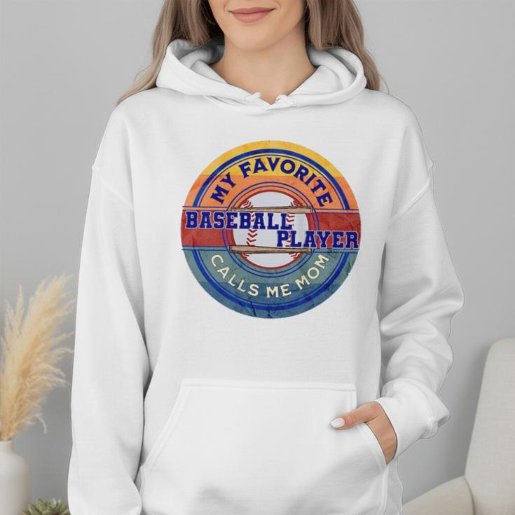 Baseball Moms My Favorite Baseball Player Call Me Moms Wmen Hoodie Baseball Moms My Favorite Baseball Player Call Me Moms Wmen Hoodie