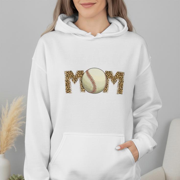 Cute Baseball Mom Leopard Print Mom For Mother's Day Wmen Hoodie Cute Baseball Mom Leopard Print Mom For Mother's Day Wmen Hoodie