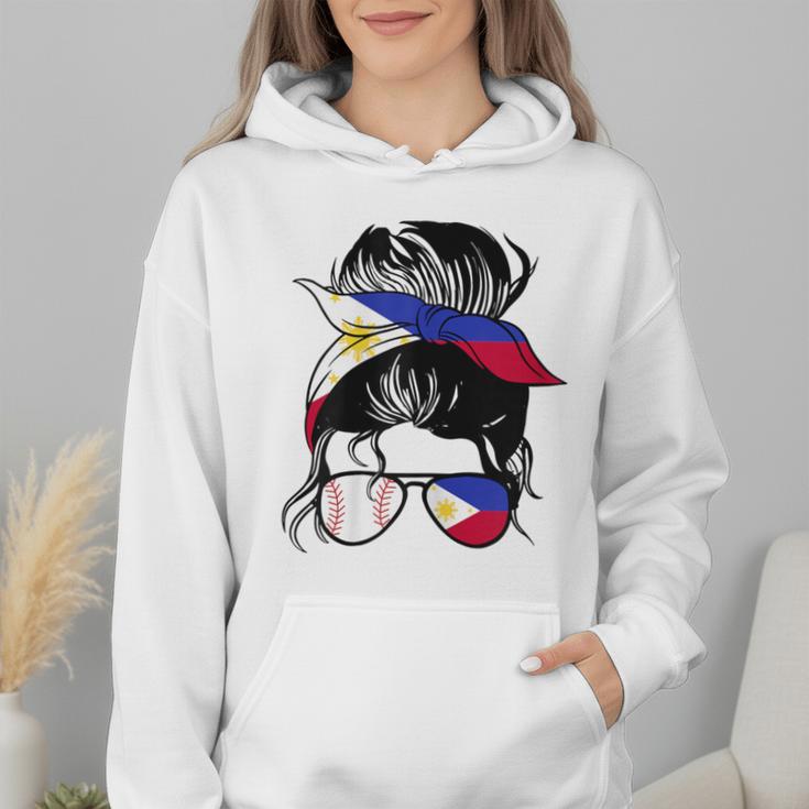 Filipina Baseball Mom Philippines Flag Baseball Girl Wmen Hoodie Filipina Baseball Mom Philippines Flag Baseball Girl Wmen Hoodie
