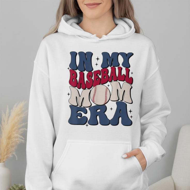 Groovy In My Baseball Mom Era Baseball Mama Mother's Day Wmen Hoodie Groovy In My Baseball Mom Era Baseball Mama Mother's Day Wmen Hoodie