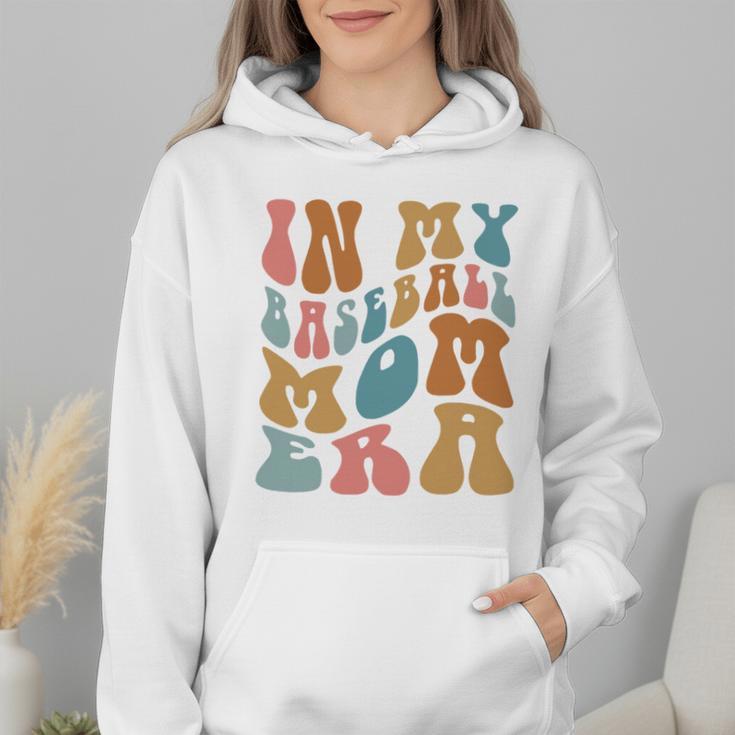 Groovy In My Baseball Mom Era Softball Game Day Wmen Hoodie Groovy In My Baseball Mom Era Softball Game Day Wmen Hoodie