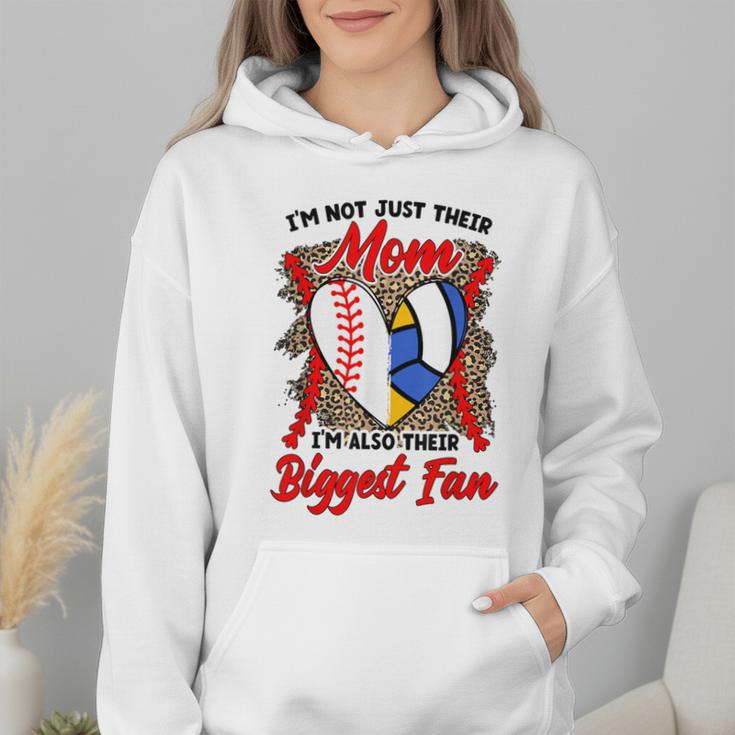 I'm Their Biggest Fan Volleyball Baseball Mom Wmen Hoodie I'm Their Biggest Fan Volleyball Baseball Mom Wmen Hoodie