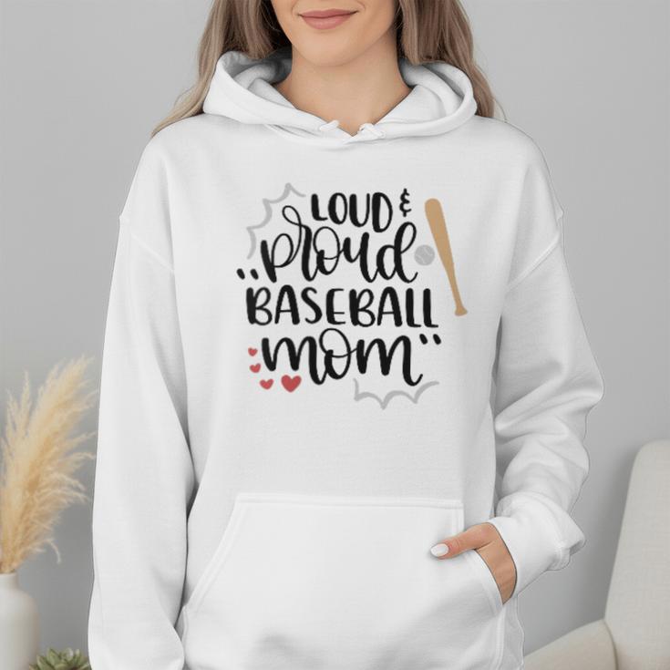 Loud & Proud Baseball Mom Wmen Hoodie Loud & Proud Baseball Mom Wmen Hoodie