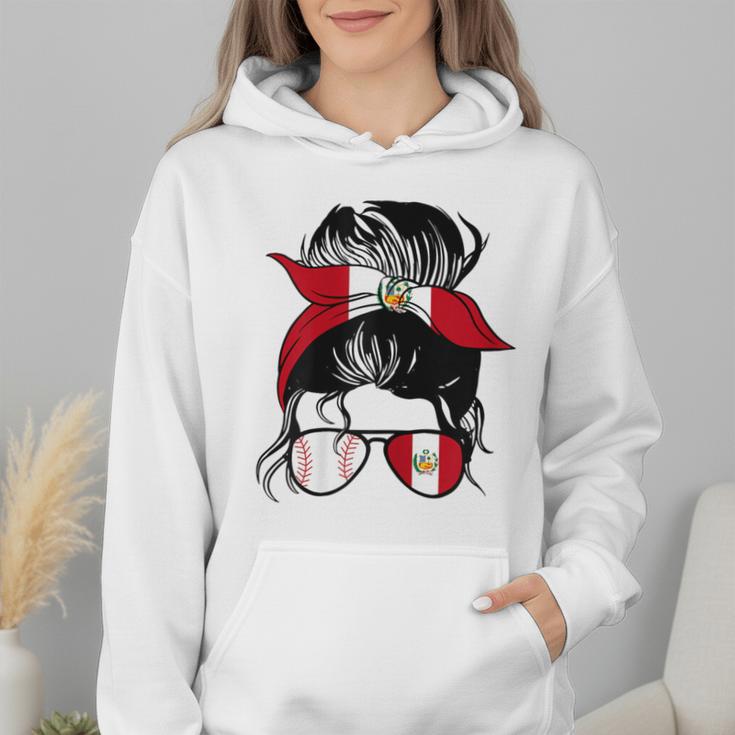 Peruvian Baseball Mom Peru Flag Baseball Girl Wmen Hoodie Peruvian Baseball Mom Peru Flag Baseball Girl Wmen Hoodie