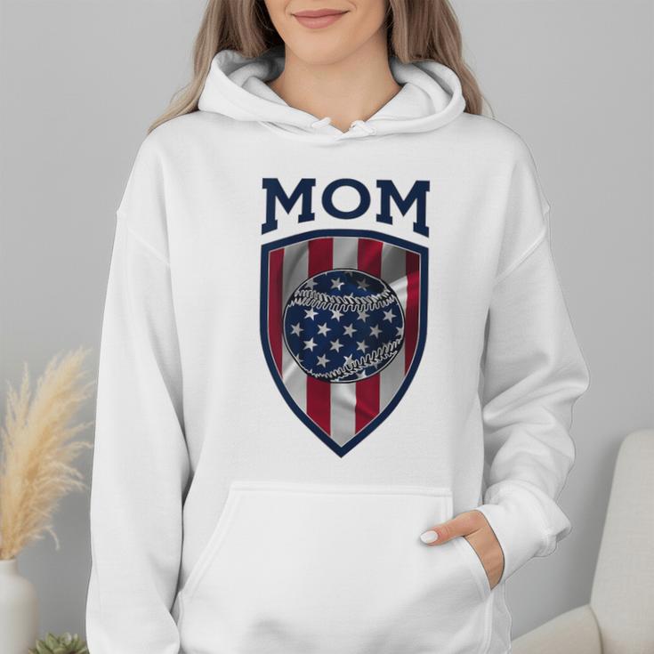 USA Mum Mother's Day Baseball Mom Wmen Hoodie USA Mum Mother's Day Baseball Mom Wmen Hoodie