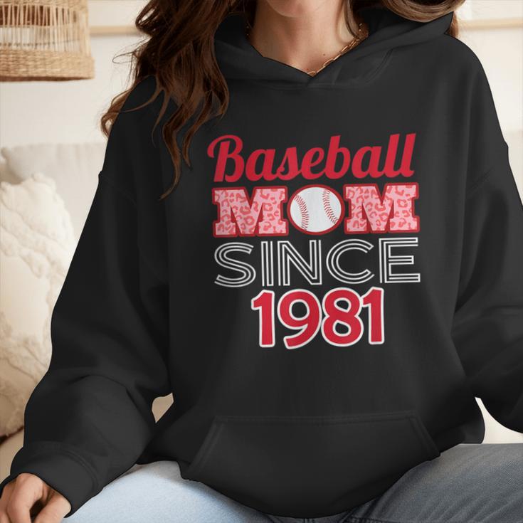 Baseball Mom Since 1981 Wmen Hoodie