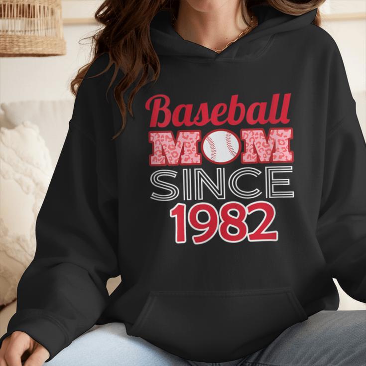 Baseball Mom Since 1982 Wmen Hoodie
