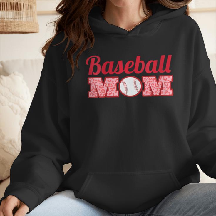 Baseball Mom Cute Mother Fans Baseball Graphic Wmen Hoodie Baseball Mom Cute Mother Fans Baseball Graphic Wmen Hoodie