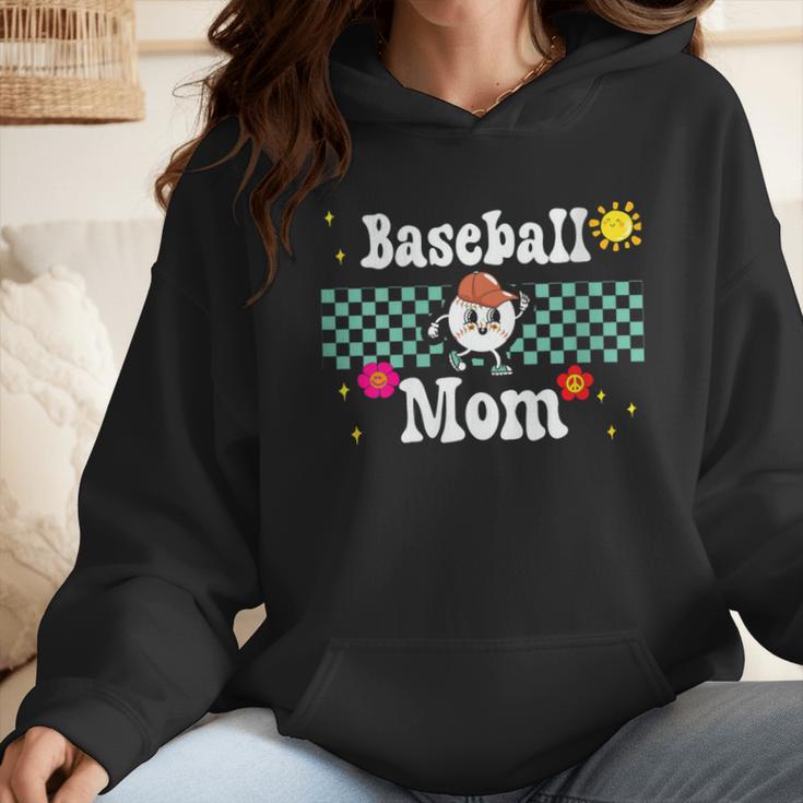 Baseball Mom Cute Retro Look Mothers Will Love Wmen Hoodie