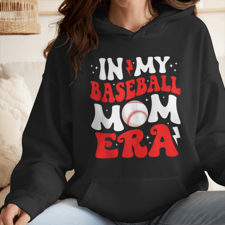 In My Baseball Mom Era Cute Groovy Baseball Wmen Hoodie In My Baseball Mom Era Cute Groovy Baseball Wmen Hoodie