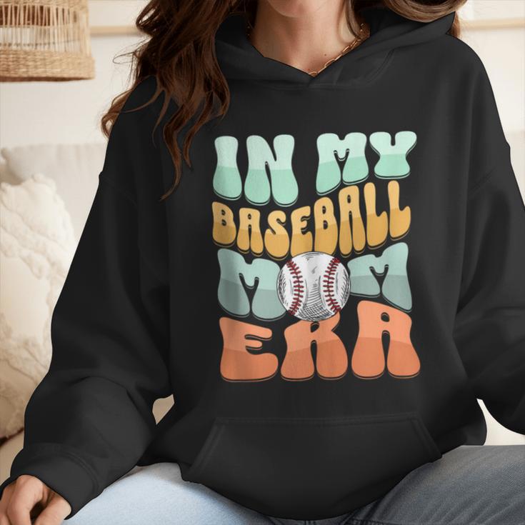 In My Baseball Mom Era Retro Groovy Style Sports Mama Wmen Hoodie In My Baseball Mom Era Retro Groovy Style Sports Mama Wmen Hoodie
