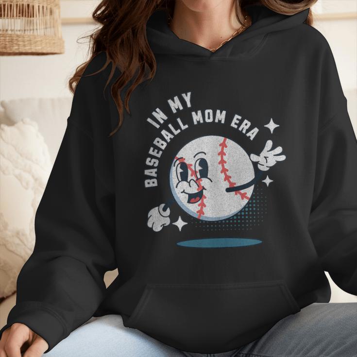 In My Baseball Mom Era Retro Baseball Mom Home Runs Wmen Hoodie