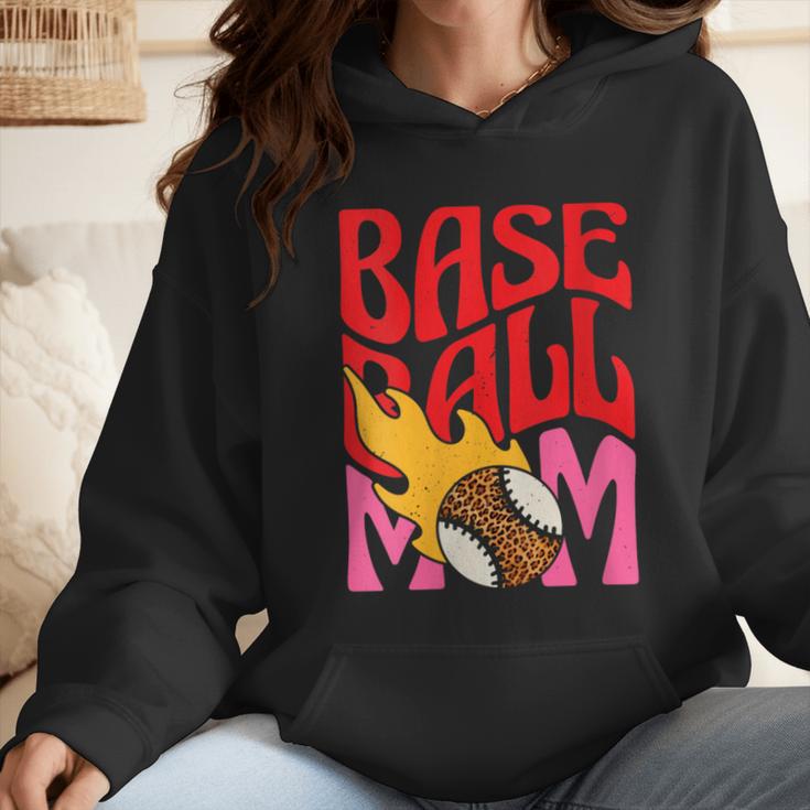 Baseball Mom Game Day Trendy Pink Leopard Mama Wmen Hoodie Baseball Mom Game Day Trendy Pink Leopard Mama Wmen Hoodie
