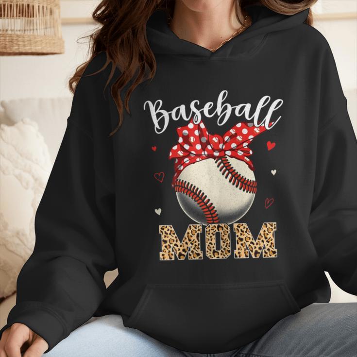 Baseball Mom Headband Leopard Baseball Ball Mother's Day Wmen Hoodie Baseball Mom Headband Leopard Baseball Ball Mother's Day Wmen Hoodie
