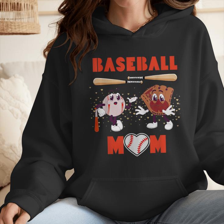 Baseball Mom Heart Baseball Mama Mother's Day Wmen Hoodie Baseball Mom Heart Baseball Mama Mother's Day Wmen Hoodie
