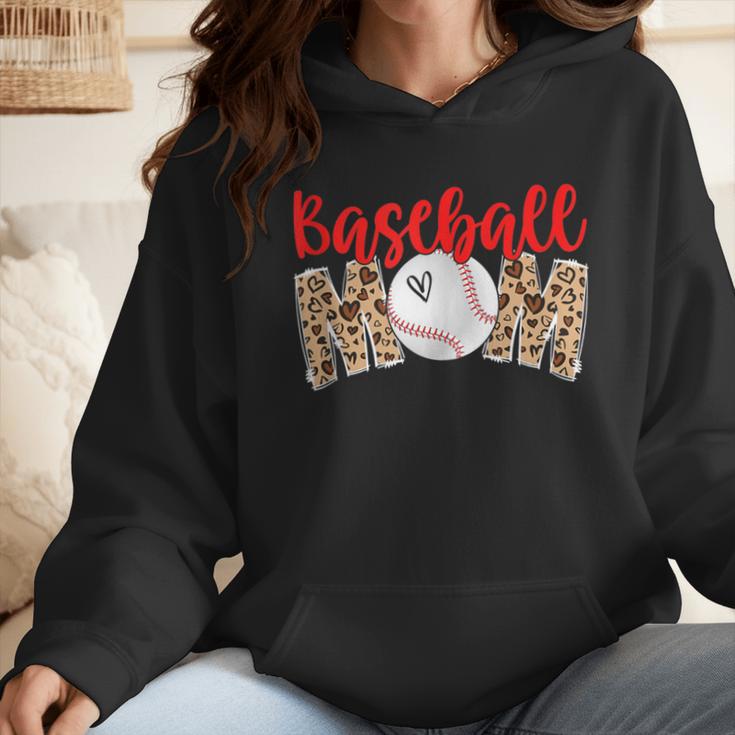 Baseball Mom Leopard Print Cute Mother's Day Sport Lover Wmen Hoodie Baseball Mom Leopard Print Cute Mother's Day Sport Lover Wmen Hoodie