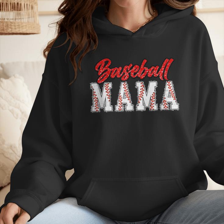 Baseball Mom Retro Groovy Baseball Mama Women Mother's Day Wmen Hoodie Baseball Mom Retro Groovy Baseball Mama Women Mother's Day Wmen Hoodie