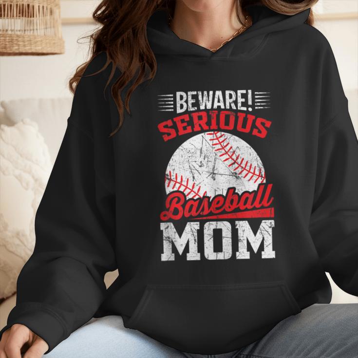 Beware Serious Baseball Mom Game Cheerleading Family Wmen Hoodie Beware Serious Baseball Mom Game Cheerleading Family Wmen Hoodie