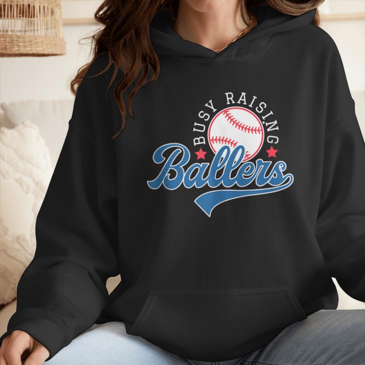 Busy Raising Ballers Baseball Mom Group Tee Wmen Hoodie Busy Raising Ballers Baseball Mom Group Tee Wmen Hoodie