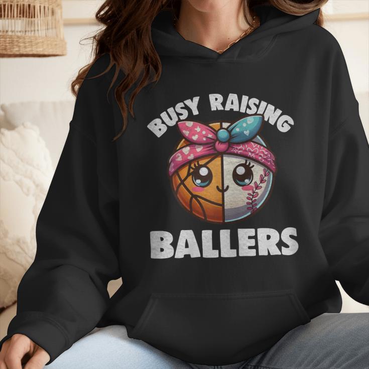 Busy Raising Ballers Basketball Baseball Mom For Women Wmen Hoodie Busy Raising Ballers Basketball Baseball Mom For Women Wmen Hoodie