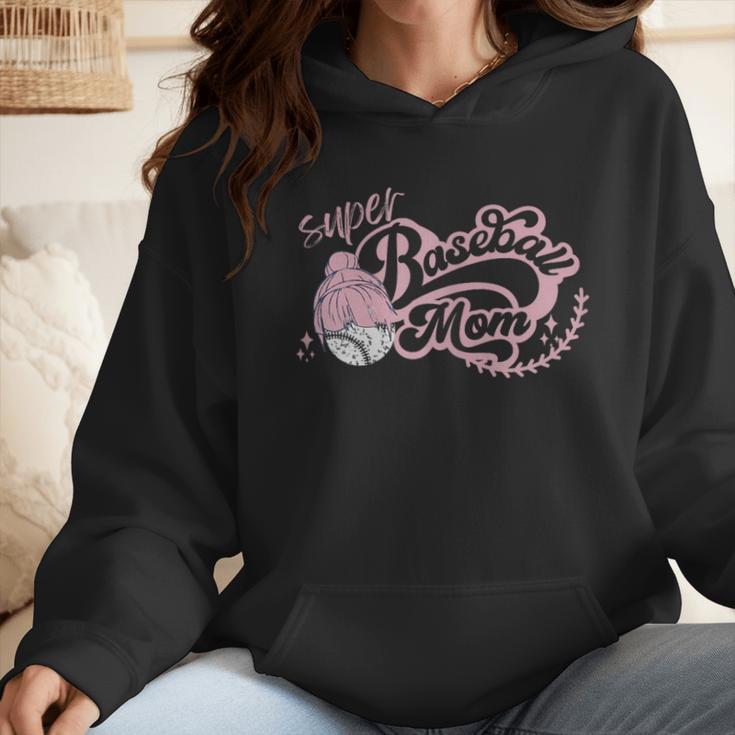 Cool Super Baseball Mom Cool Mother's Day Mama Woman Cute Wmen Hoodie
