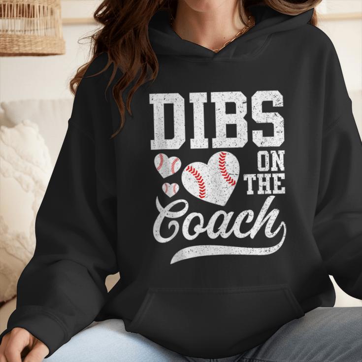 Dibs On The Coach Coach's Wife Quote Baseball Mom Wmen Hoodie Dibs On The Coach Coach's Wife Quote Baseball Mom Wmen Hoodie