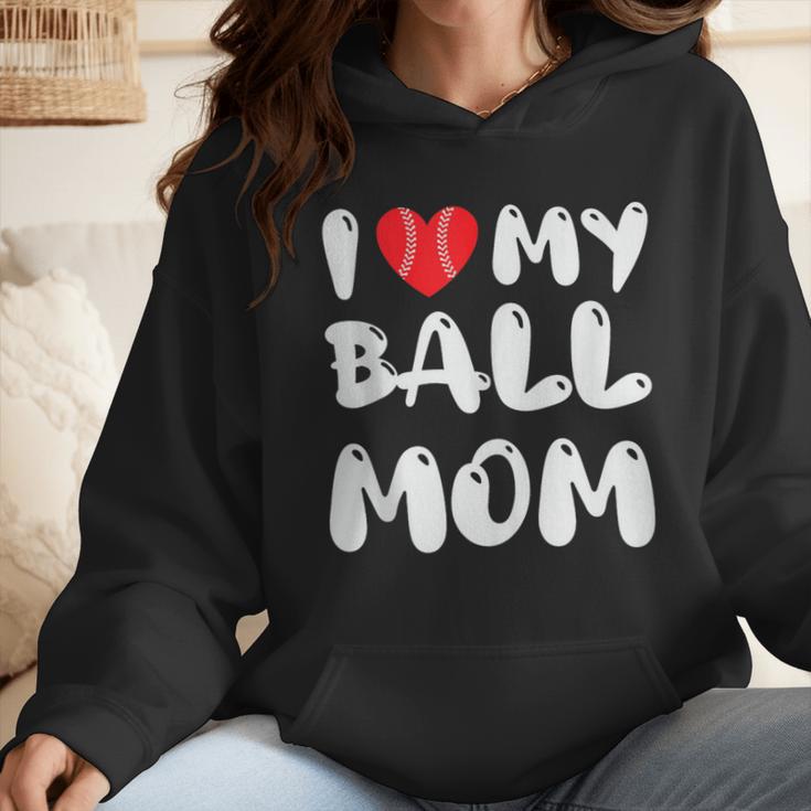 I LOVE MY BASEBALL MOM Wmen Hoodie I LOVE MY BASEBALL MOM Wmen Hoodie