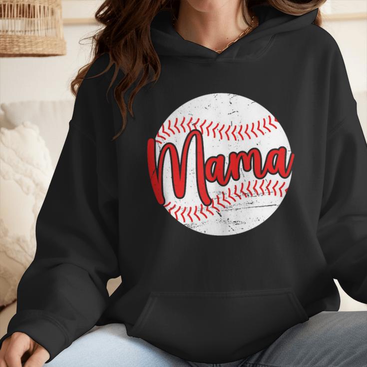 Mama Baseball Mom Wmen Hoodie