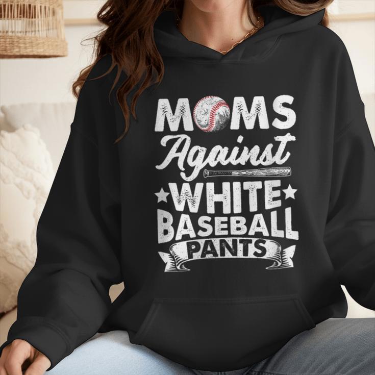 Moms Against Baseball Pants Shirt Baseball Mom Wmen Hoodie
