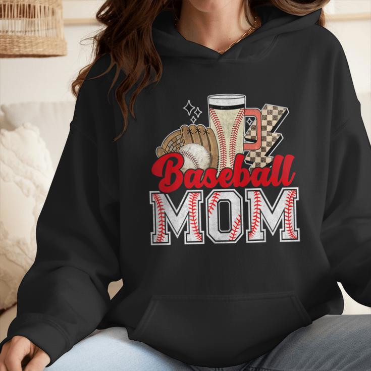 Retro Coffee Baseball Mama Mother's Day Baseball Mom Wmen Hoodie Retro Coffee Baseball Mama Mother's Day Baseball Mom Wmen Hoodie