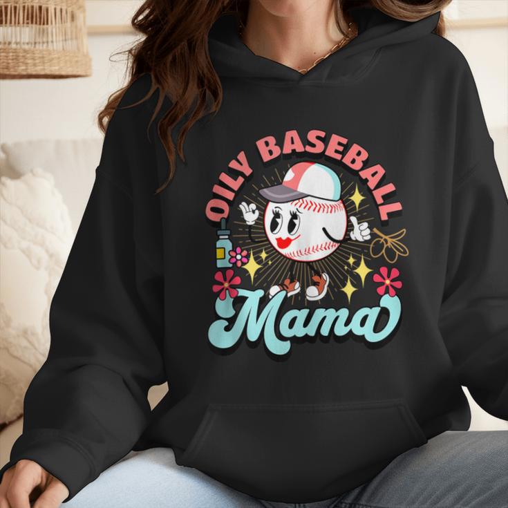 Retro Oily Baseball Mom Meme For Essential Oils Game Day Wmen Hoodie Retro Oily Baseball Mom Meme For Essential Oils Game Day Wmen Hoodie
