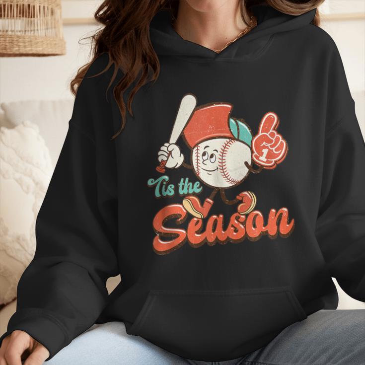 Retro Tis The Season Baseball Mom Baseball Lover Boys Kids Wmen Hoodie Retro Tis The Season Baseball Mom Baseball Lover Boys Kids Wmen Hoodie