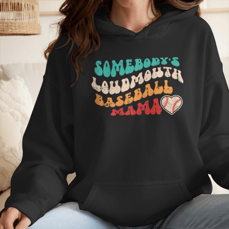 Somebody's Loudmouth Baseball Mama Baseball Mom Fan Wmen Hoodie Somebody's Loudmouth Baseball Mama Baseball Mom Fan Wmen Hoodie