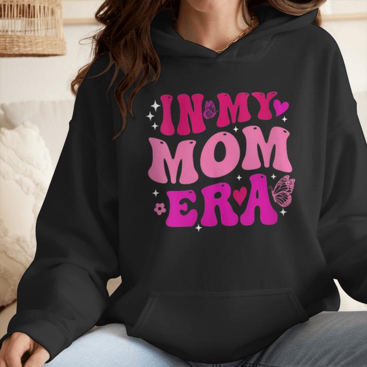 In My T-Ball Mom Era Leopard Baseball Mom Groovy Wmen Hoodie