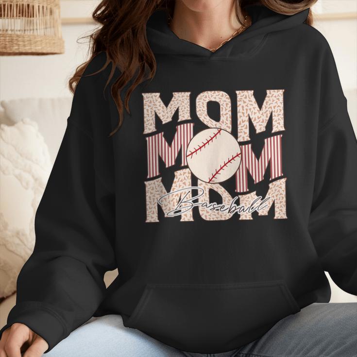 Women's Retro Baseball Mama Distressed Baseball Mom Life Wmen Hoodie Women's Retro Baseball Mama Distressed Baseball Mom Life Wmen Hoodie