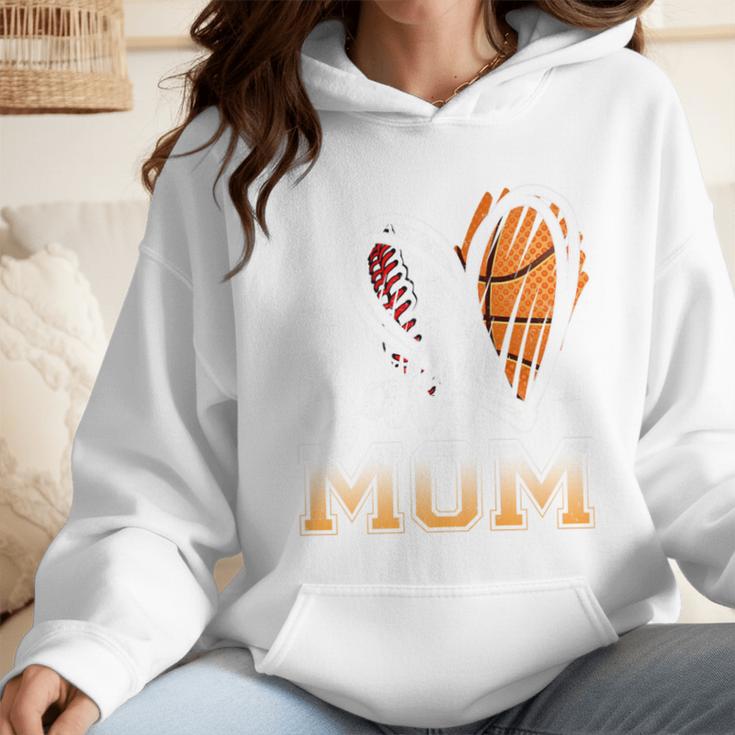 Ball Mom Heart Basketball Baseball Mom Premium Wmen Hoodie Ball Mom Heart Basketball Baseball Mom Premium Wmen Hoodie