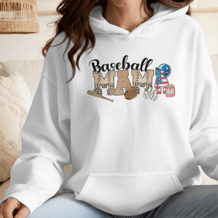 Baseball Mama Leopard Baseball Mom Mother's Day Wmen Hoodie Baseball Mama Leopard Baseball Mom Mother's Day Wmen Hoodie