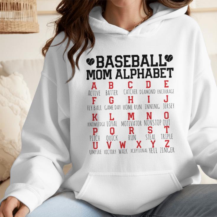 Baseball Mom Alphabet Wmen Hoodie Baseball Mom Alphabet Wmen Hoodie