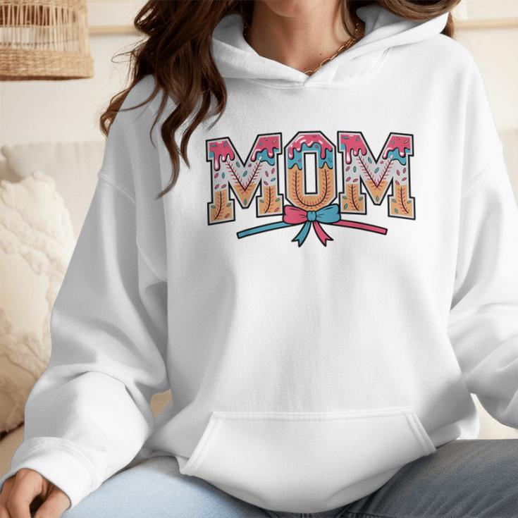 Baseball Mom Coquette Bow Mommy Ice Cream Mother's Day Mom Wmen Hoodie Baseball Mom Coquette Bow Mommy Ice Cream Mother's Day Mom Wmen Hoodie