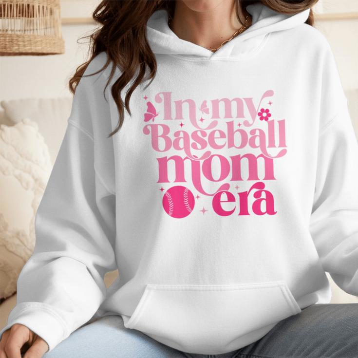 In My Baseball Mom Era Retro Mom Life Mother's Day 2024 Premium Wmen Hoodie