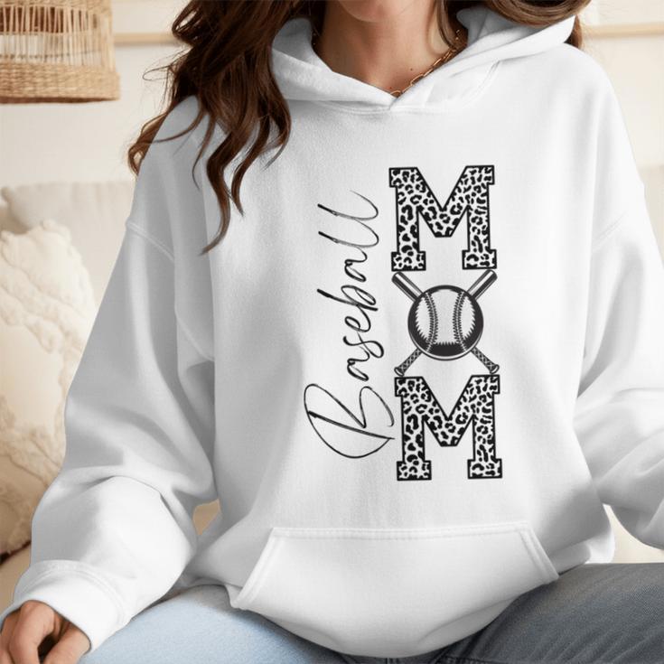Baseball Mom Leopard Wmen Hoodie Baseball Mom Leopard Wmen Hoodie
