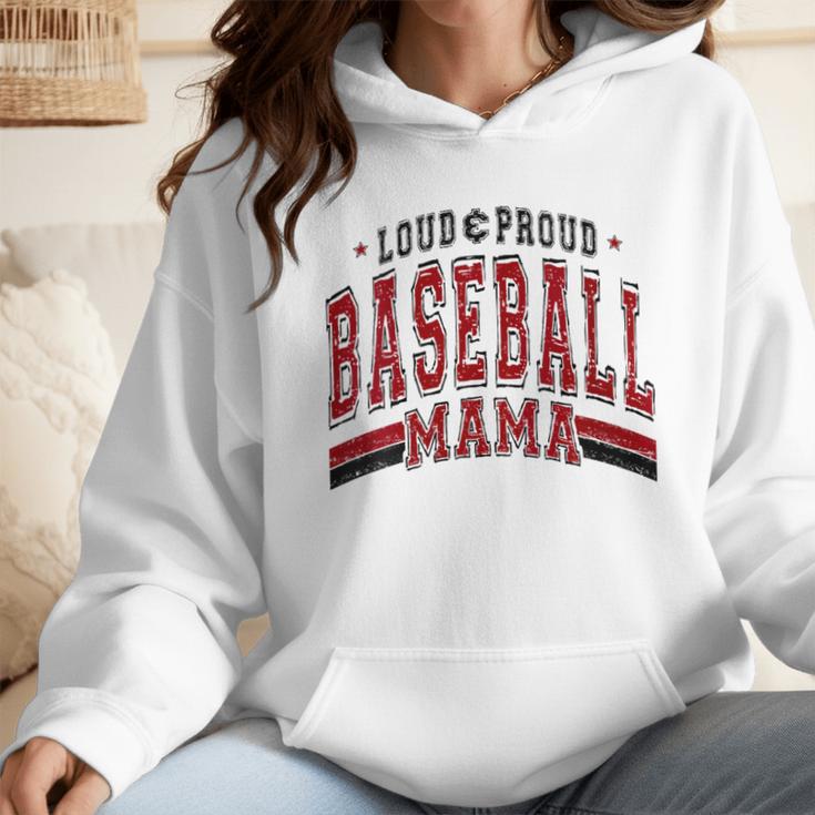 Baseball Mom Baseball Mama Mother's Day Red Loud Proud Wmen Hoodie Baseball Mom Baseball Mama Mother's Day Red Loud Proud Wmen Hoodie