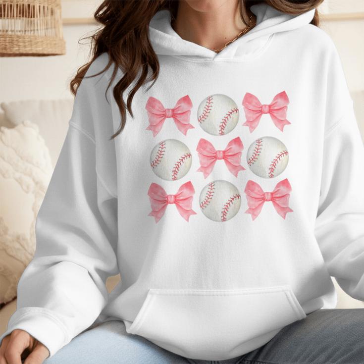 Baseball Mom Sister Tween Teen Girl Girly Pink Bow Preppy Premium Wmen Hoodie Baseball Mom Sister Tween Teen Girl Girly Pink Bow Preppy Premium Wmen Hoodie