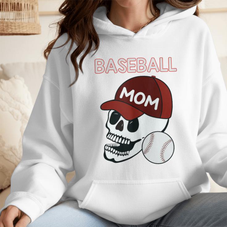 Baseball Mom Skull Sports Skeleton Wmen Hoodie Baseball Mom Skull Sports Skeleton Wmen Hoodie
